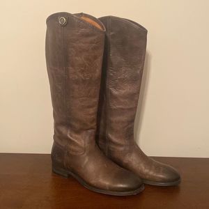 Brown Leather Riding Boots